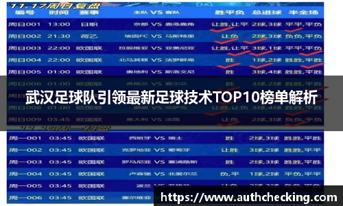 武汉足球队引领最新足球技术TOP10榜单解析