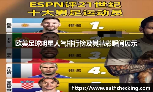 欧美足球明星人气排行榜及其精彩瞬间展示